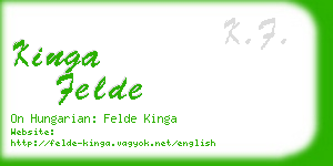 kinga felde business card